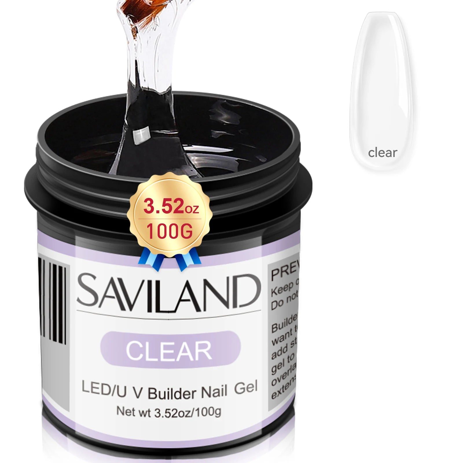 SAVILAND 100g Extension Nail Gel White Clear Nude Building UV LED Gel For Nails Finger Extension Nail Art Salon DIY Manicure Set