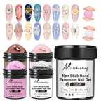 100g White CLear Non Stick Hand Extension Nail Gel 3D Shaping Sculpting Carving Nail Art Solid Hard Gel UV LED Soak Off Gel