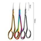 Stainless Steel Cuticle Scissors Dead Skin Remover For Nails Art Clippers Russian Nail Scissors Manicure Curved Tip Scissor