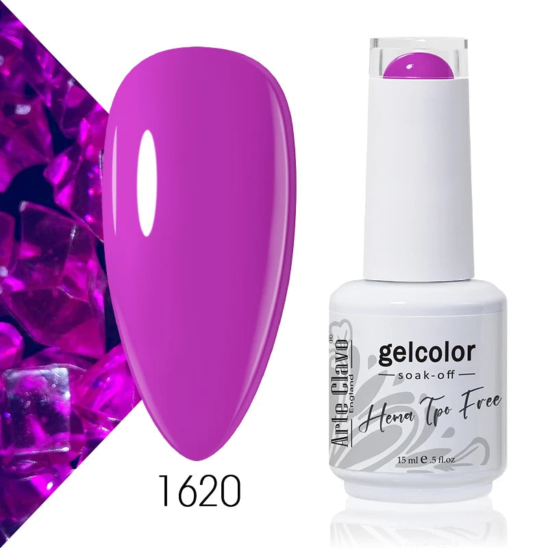 Arte Clavo 15ml HEMA FREE TPO FREE Gel Nail Polish Nail Supply Wholesale Soak Off UV LED Gel Lacquer Nail Art Glitter Polish