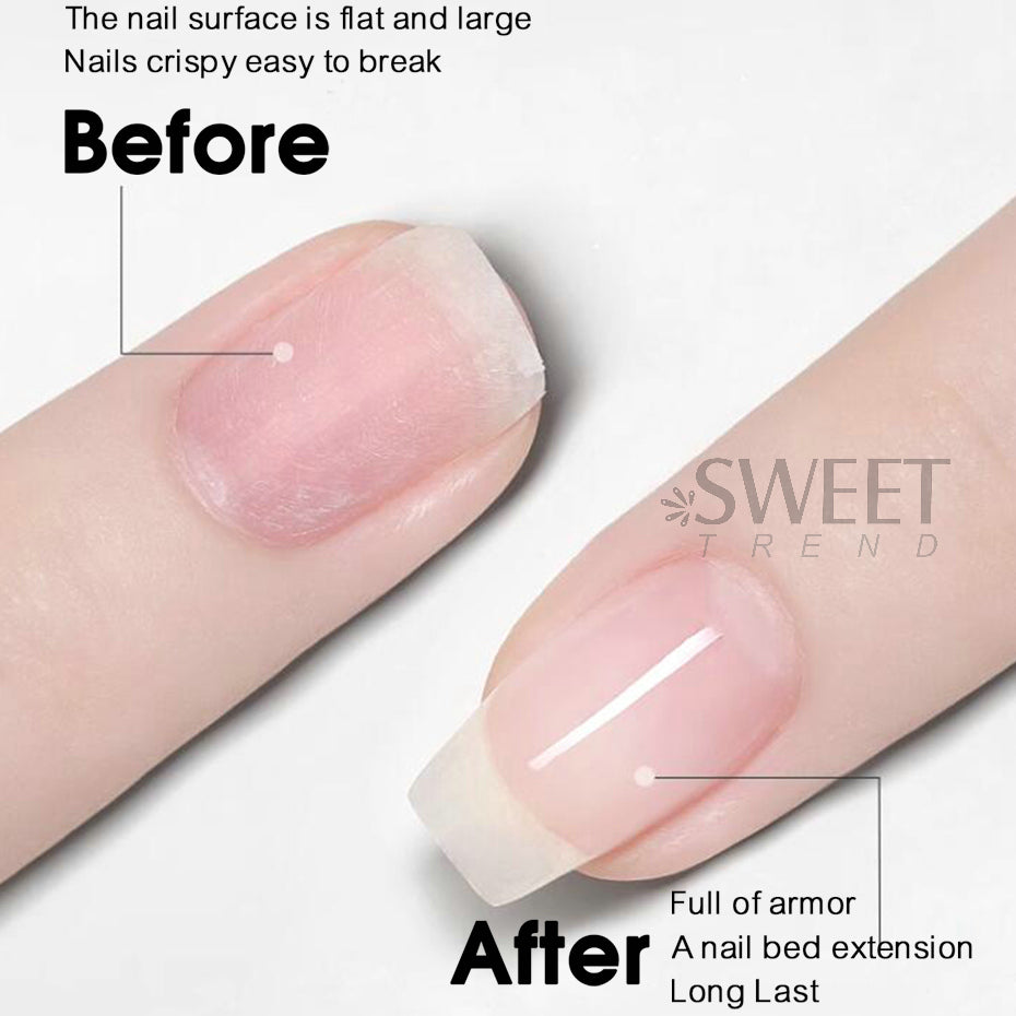 30g Reinforce Nail Glue Gel UV Finger Builder Tools Soak Off Model Hard Gel Thick No Wipe Top Coat Manicure Construction Prolong