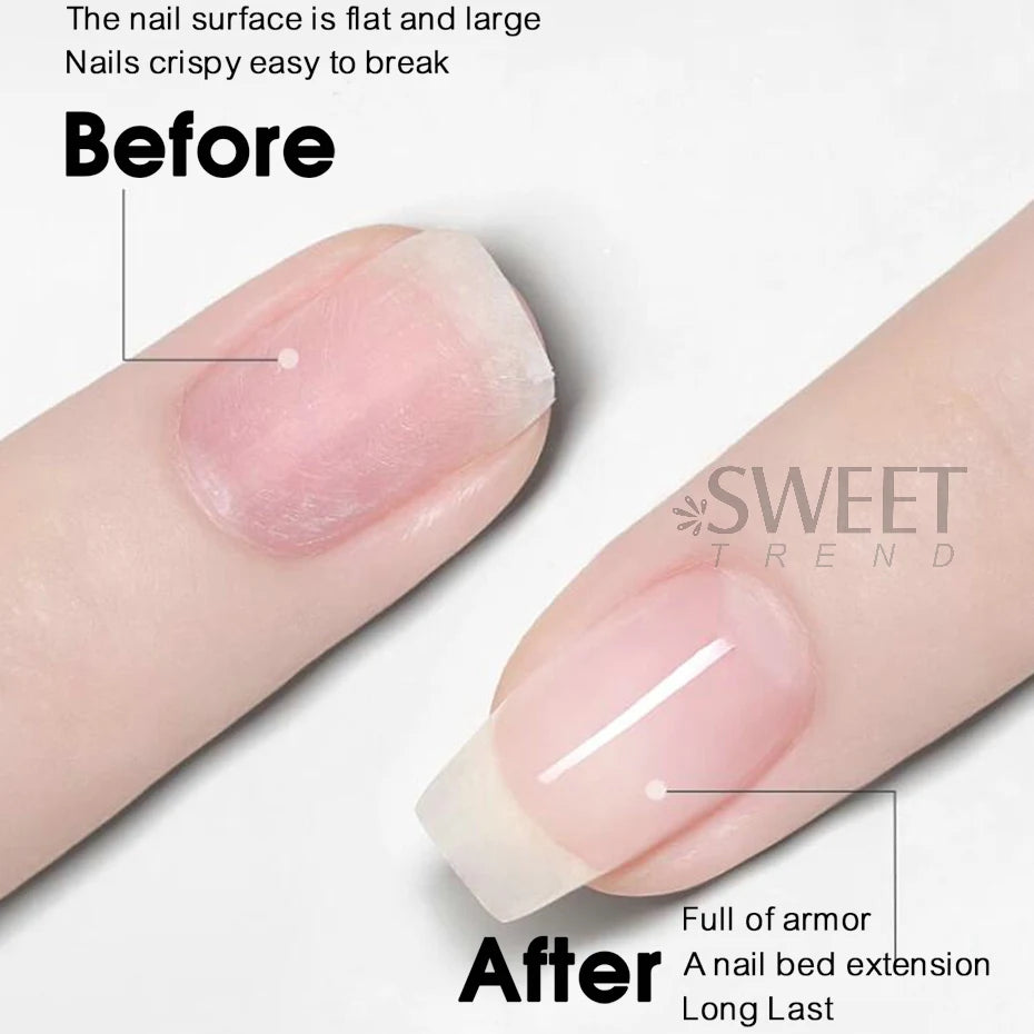 30g Reinforce Nail Glue Gel UV Finger Builder Tools Soak Off Model Hard Gel Thick No Wipe Top Coat Manicure Construction Prolong