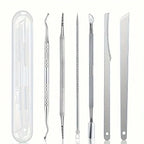 5/6PCS Professional Stainless Steel Ingrown Toenail Clipper Set -Precision Podiatry Tools for Dead Skin Trimming & Pedicure Care