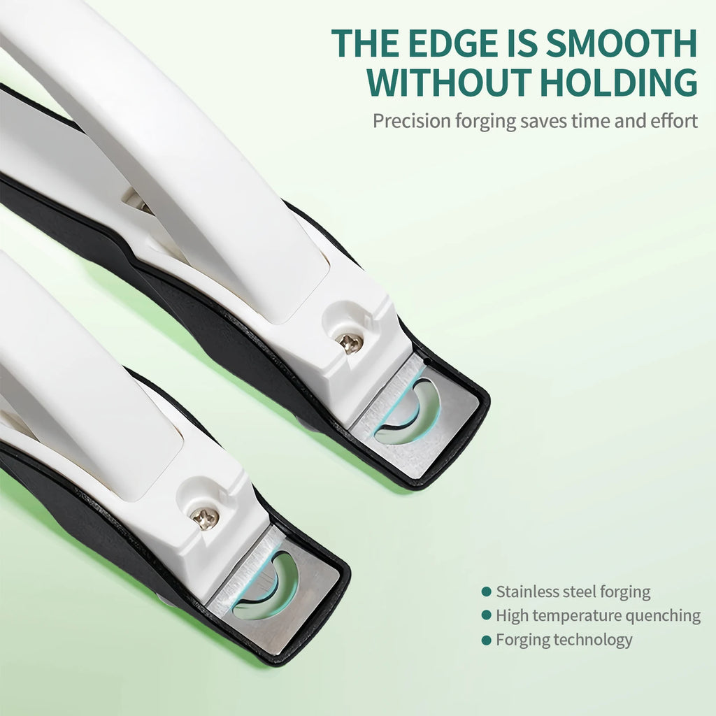 NAILPOP Adjustable Acrylic Nail Clippers with Sizer Professional Stainless Steel Blade Nail Tips Cutter Trimmer Manicure Tool