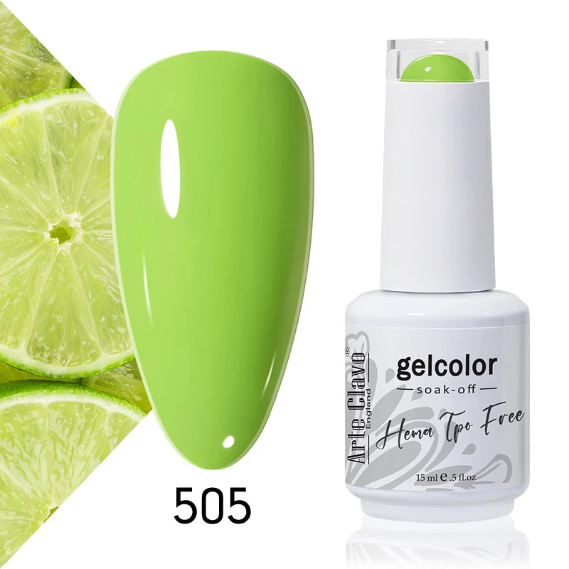 Arte Clavo 15ml HEMA FREE TPO FREE Gel Nail Polish Nail Supply Wholesale Soak Off UV LED Gel Lacquer Nail Art Glitter Polish