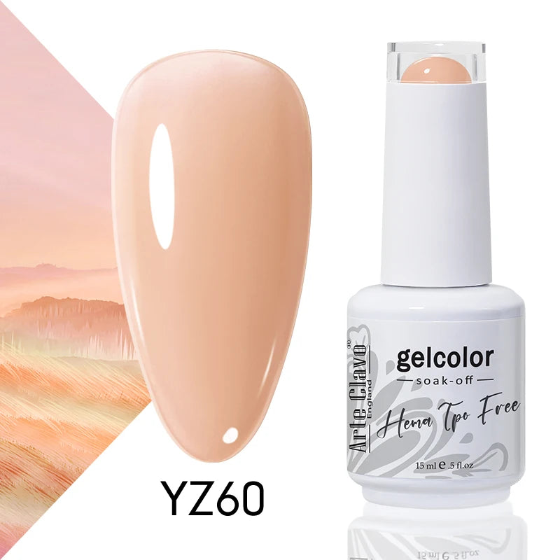 Arte Clavo 15ml HEMA FREE TPO FREE Gel Nail Polish Nail Supply Wholesale Soak Off UV LED Gel Lacquer Nail Art Glitter Polish