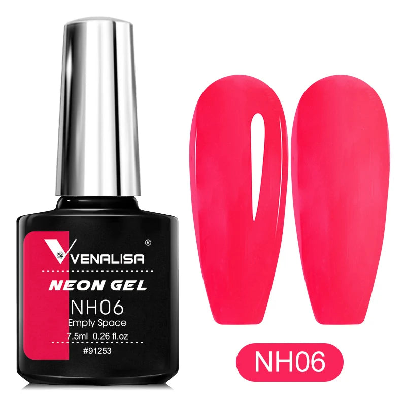 Venalisa Soak Off Gel Polish New Series Full Coverage Color 7.5ml Nail UV Gel Nail Gel Lacquer Varnish for CANNI Gel Manicure