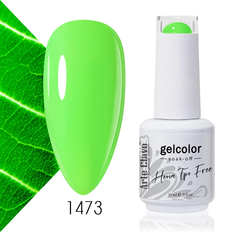 Arte Clavo 15ml HEMA FREE TPO FREE Gel Nail Polish Nail Supply Wholesale Soak Off UV LED Gel Lacquer Nail Art Glitter Polish