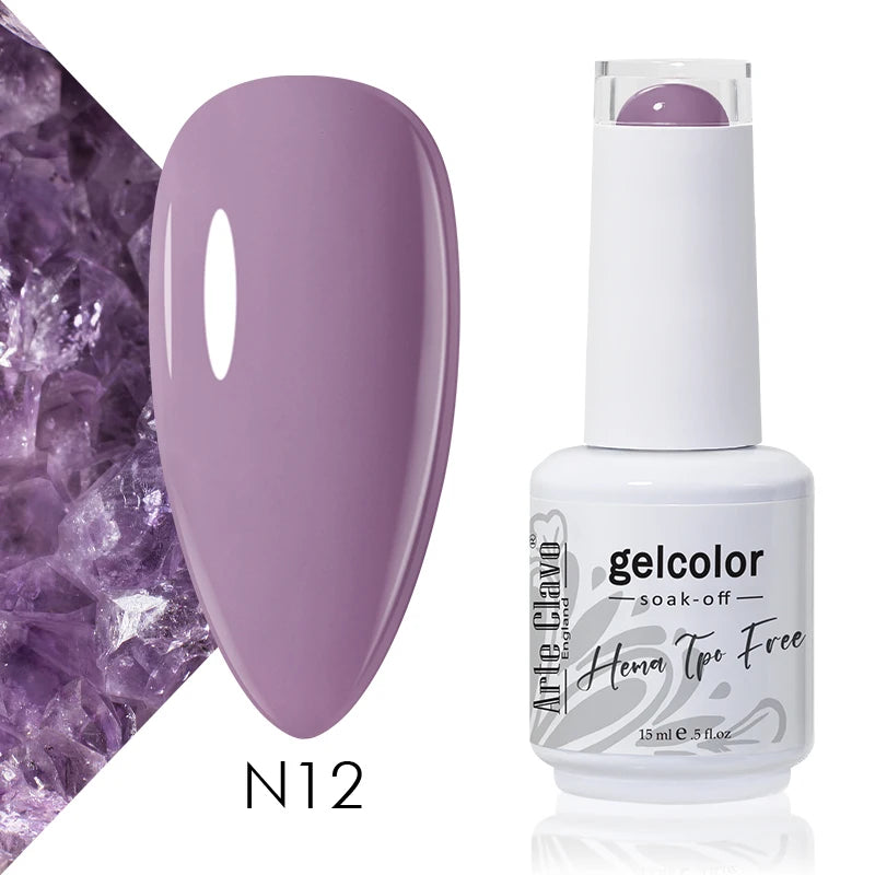 Arte Clavo 15ml HEMA FREE TPO FREE Gel Nail Polish Nail Supply Wholesale Soak Off UV LED Gel Lacquer Nail Art Glitter Polish