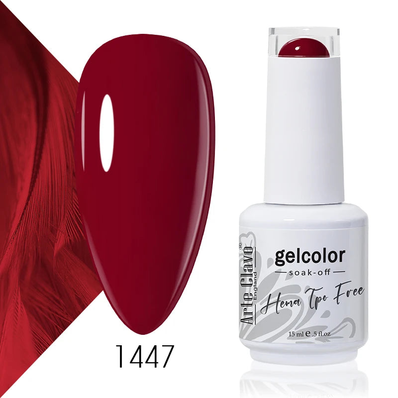 Arte Clavo 15ml HEMA FREE TPO FREE Gel Nail Polish Nail Supply Wholesale Soak Off UV LED Gel Lacquer Nail Art Glitter Polish