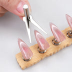 3pcs V-shaped French Cat's Eye Magnetic Tool with Magnet for Nail Magnetic Stick Cat Eye Nail Polish Magnet Accessories Tools