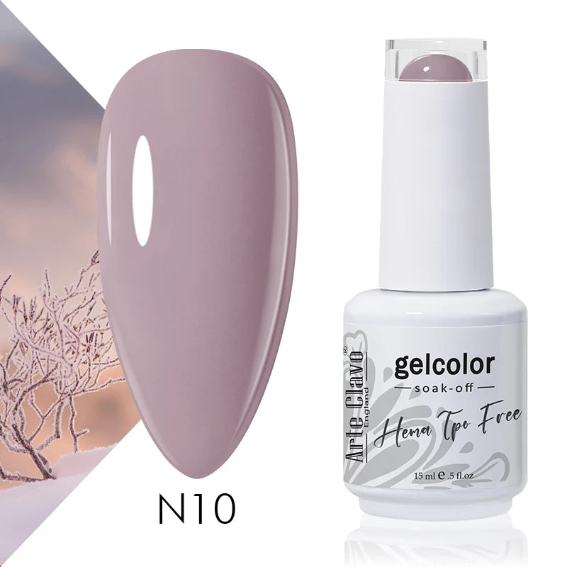 Arte Clavo 15ml HEMA FREE TPO FREE Gel Nail Polish Nail Supply Wholesale Soak Off UV LED Gel Lacquer Nail Art Glitter Polish