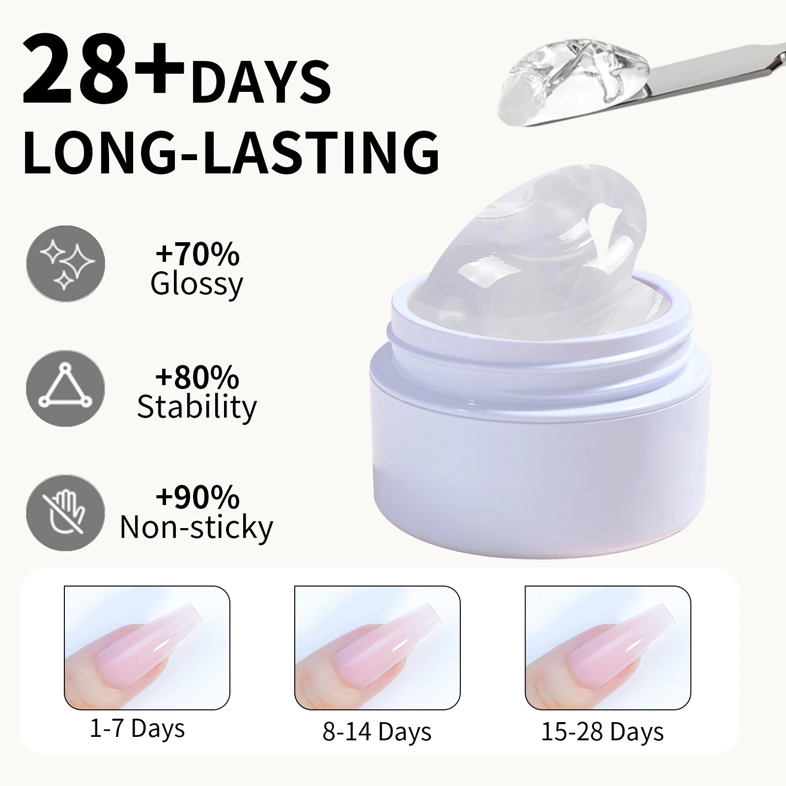 7pcs15ml Nail Extension Gel Set Solid Nail Extension Gel Non-Stick 3d Sculpture Phototherapy Uv Gel Rapid Molding Gel Nail Piece