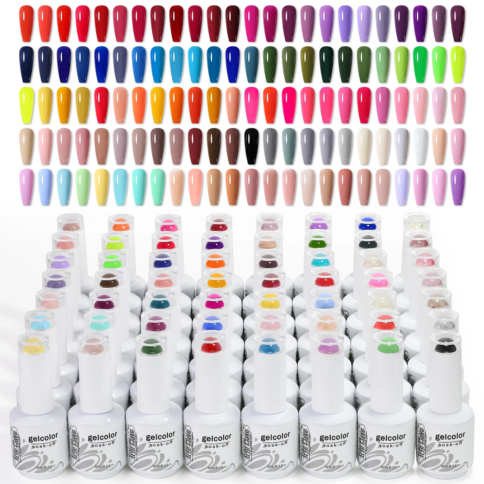 Arte Clavo 15ml HEMA FREE TPO FREE Gel Nail Polish Nail Supply Wholesale Soak Off UV LED Gel Lacquer Nail Art Glitter Polish
