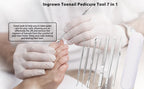7 Pcs Ingrown Toenail File and Lifters Set, Stainless Steel Ingrown Toenail Removal Kit, Under Nail Cleaner Pedicure Tools