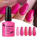 Venalisa 7.5ml Fashion Shiny Soak Off UV Gel Nail Gel Polish Cosmetics Nail Art Manicure Nails Gel Polish Tips Nail Varnish