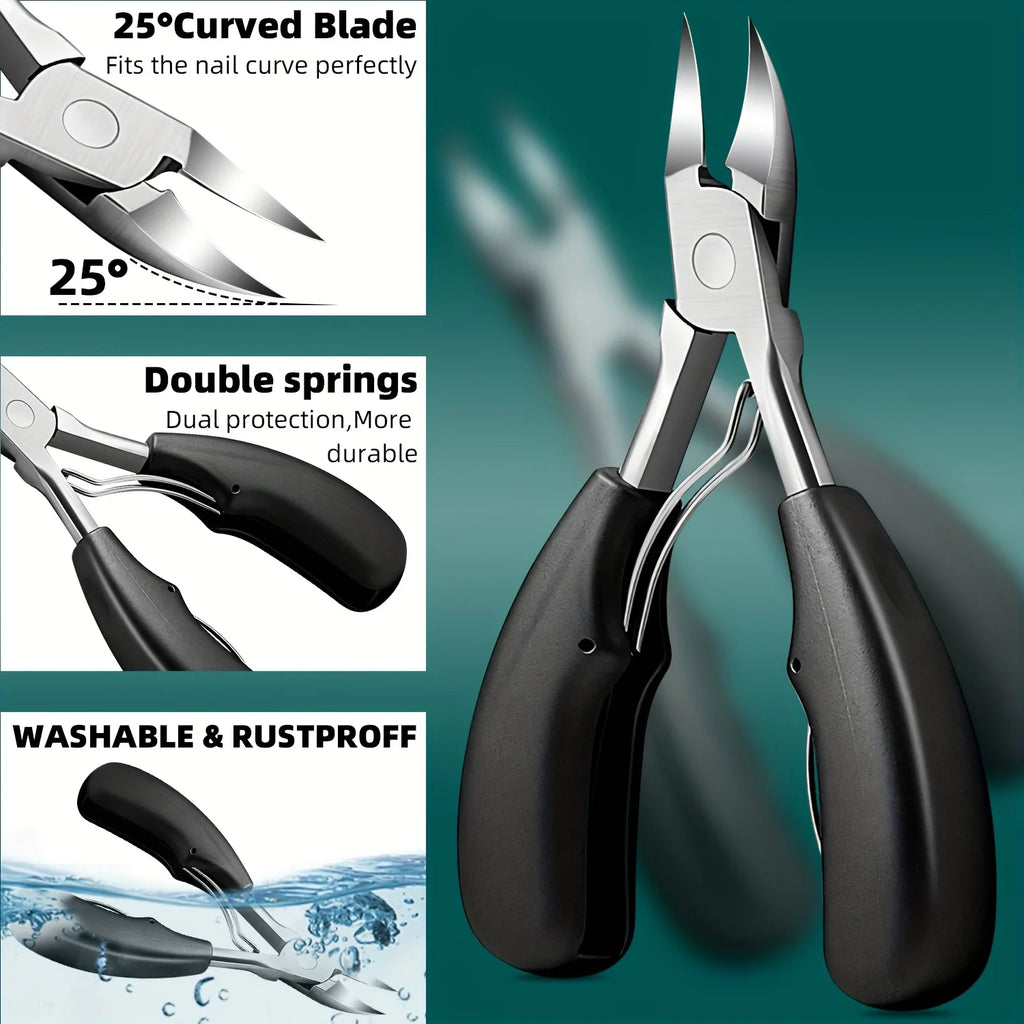 1/11/12pcs Stainless Steel Toenail Cuticle Removal Kit,Eagle beak nail clippers,Ideal for Men Women Suitable for Toenails
