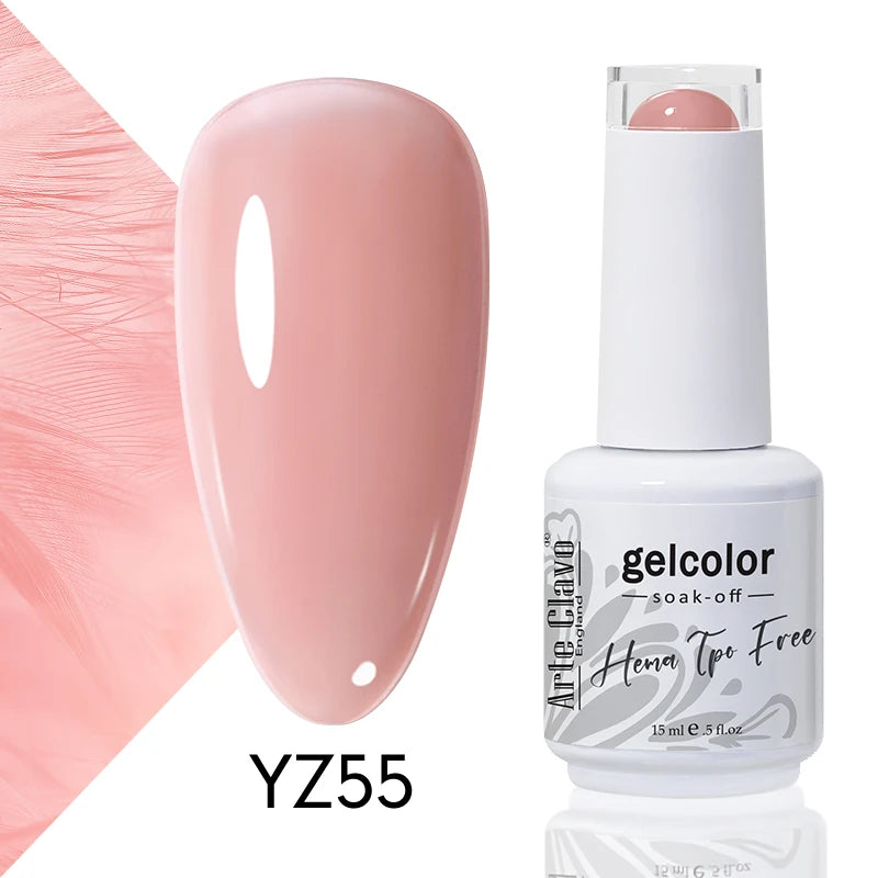 Arte Clavo 15ml HEMA FREE TPO FREE Gel Nail Polish Nail Supply Wholesale Soak Off UV LED Gel Lacquer Nail Art Glitter Polish