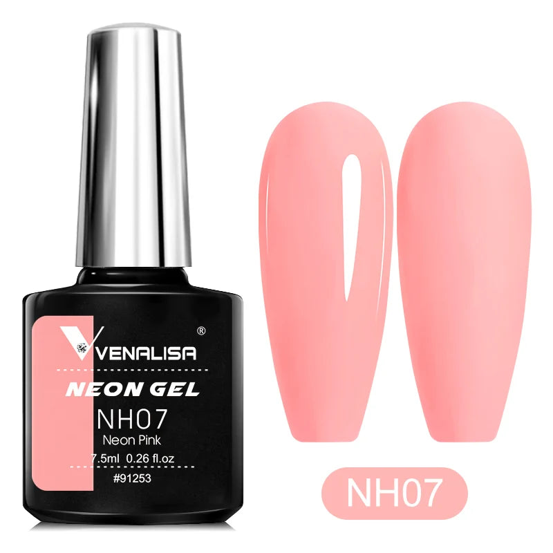 Venalisa Soak Off Gel Polish New Series Full Coverage Color 7.5ml Nail UV Gel Nail Gel Lacquer Varnish for CANNI Gel Manicure