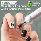 2IN1 Electric Nail Drill Machine&UV Lamp Rechargeable Portable Nails Polisher Drill File Pen for Manicure Gel Acrylic Polishing