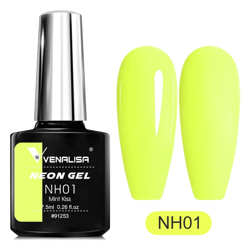 Venalisa Soak Off Gel Polish New Series Full Coverage Color 7.5ml Nail UV Gel Nail Gel Lacquer Varnish for CANNI Gel Manicure