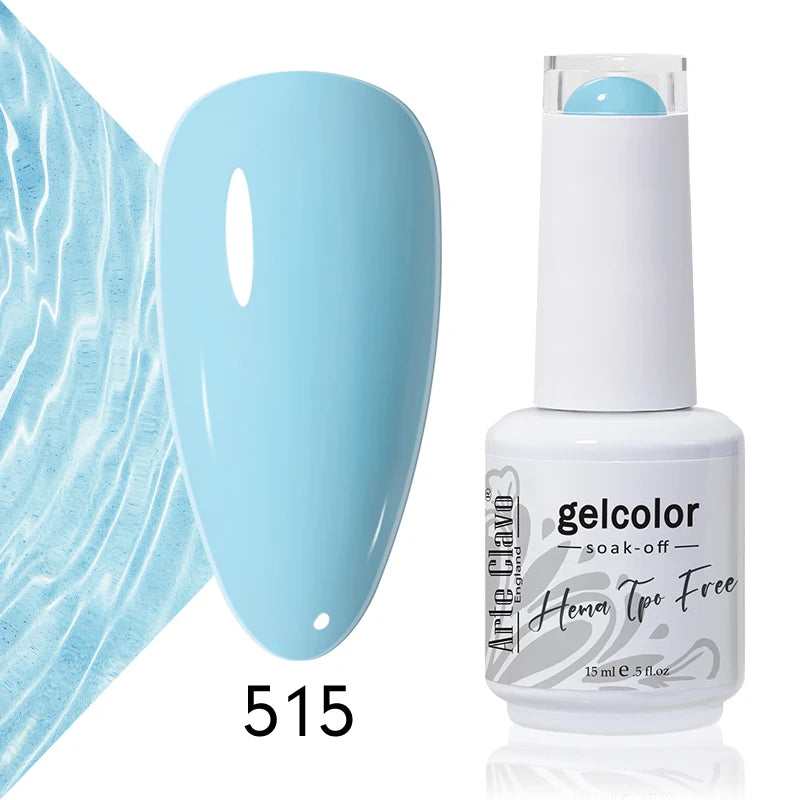 Arte Clavo 15ml HEMA FREE TPO FREE Gel Nail Polish Nail Supply Wholesale Soak Off UV LED Gel Lacquer Nail Art Glitter Polish