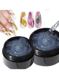 5ml 3D Clear Nail Gel and Nail Art Mirror Powder Create metallic three-dimensional nail art 3D Painting Gel