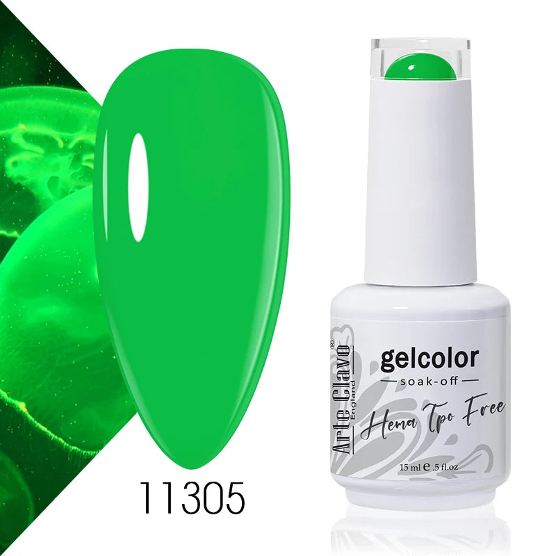 Arte Clavo 15ml HEMA FREE TPO FREE Gel Nail Polish Nail Supply Wholesale Soak Off UV LED Gel Lacquer Nail Art Glitter Polish