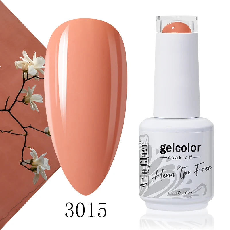 Arte Clavo 15ml HEMA FREE TPO FREE Gel Nail Polish Nail Supply Wholesale Soak Off UV LED Gel Lacquer Nail Art Glitter Polish