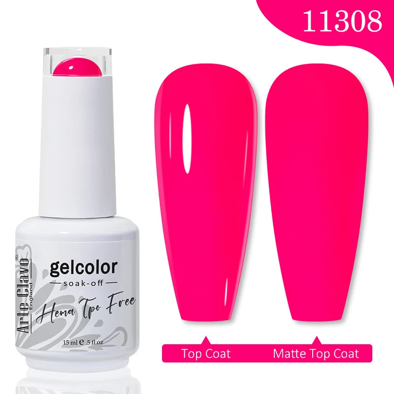Arte Clavo Hema Free TPO Free Nail Gel Polish Nail Supplies Vernis Semi Permanent Nail Art Manicure Soak Off UV Gel Nail Varnish