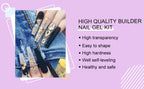 Saviland 100g Builder Nail Gel Clear Nude Pink Nail Extension Gel Multifunctional Nails Art Gel Polish Soak Off UV for Salon DIY
