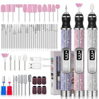 Electric Nail Drill Professional Nail Polishing Machine Multiple Gears Low Noise Nails Sander File Set For Manicure Salon Tools
