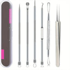 Ultra-Precise Acne And Blackhead Removal Tool Set pro Pimple Tweezers for Effective Face Care And Skin Purification