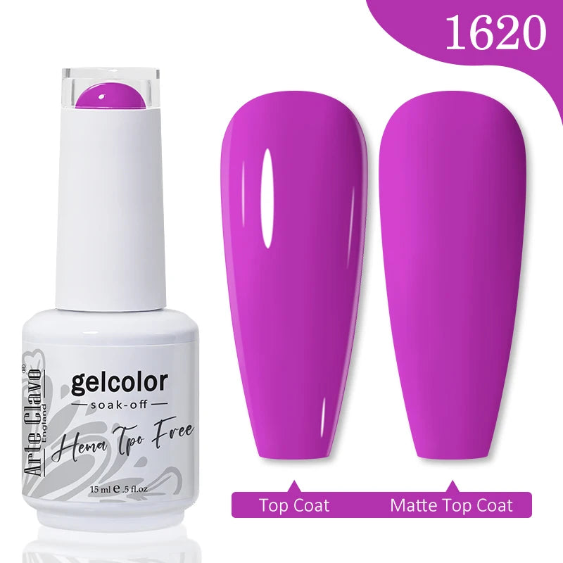 Arte Clavo Hema Free TPO Free Nail Gel Polish Nail Supplies Vernis Semi Permanent Nail Art Manicure Soak Off UV Gel Nail Varnish