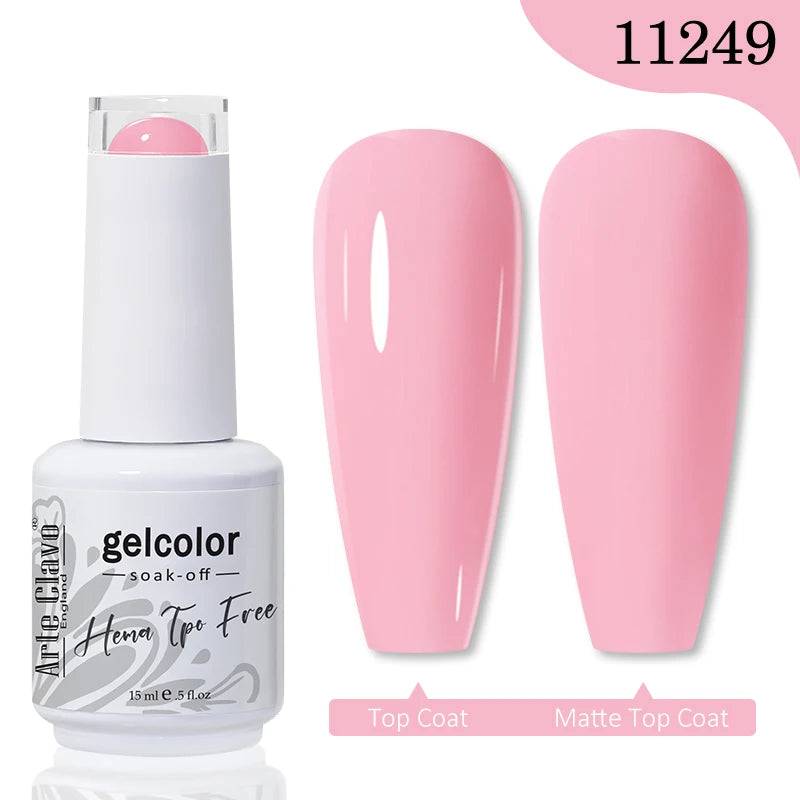 Arte Clavo Hema Free TPO Free Nail Gel Polish Nail Supplies Vernis Semi Permanent Nail Art Manicure Soak Off UV Gel Nail Varnish