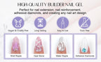 SAVILAND 100g Extension Nail Gel White Clear Nude Building UV LED Gel For Nails Finger Extension Nail Art Salon DIY Manicure Set