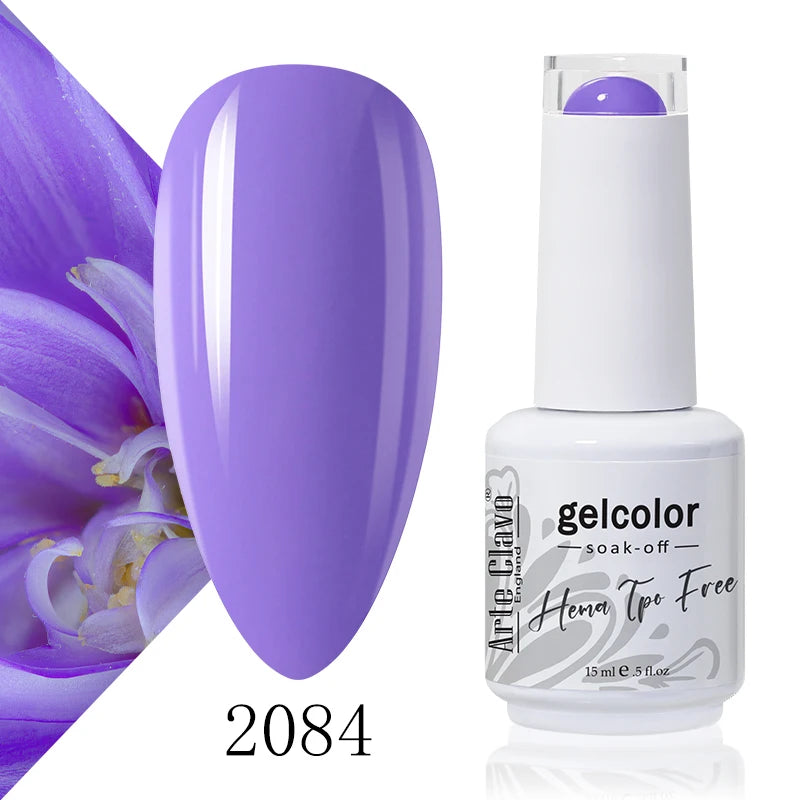 Arte Clavo 15ml HEMA FREE TPO FREE Gel Nail Polish Nail Supply Wholesale Soak Off UV LED Gel Lacquer Nail Art Glitter Polish