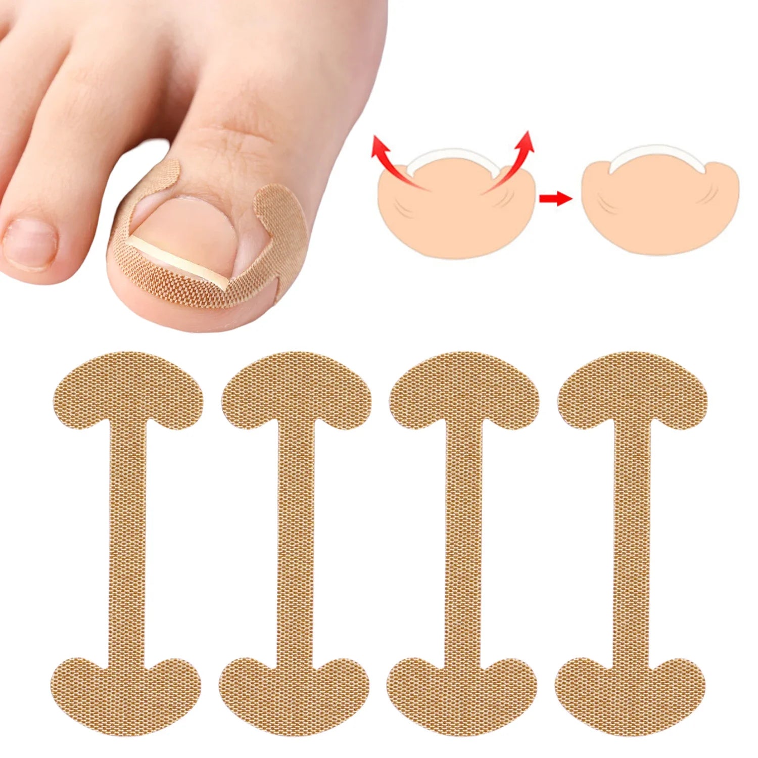 20/40/60pcs Waterproof Nail Correction Stickers Ingrown Toenail Corrector Patches Treatment Recover Corrector Pedicure Care Tool