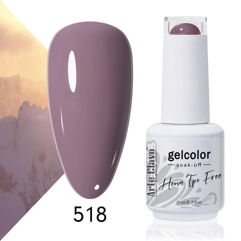 Arte Clavo 15ml HEMA FREE TPO FREE Gel Nail Polish Nail Supply Wholesale Soak Off UV LED Gel Lacquer Nail Art Glitter Polish