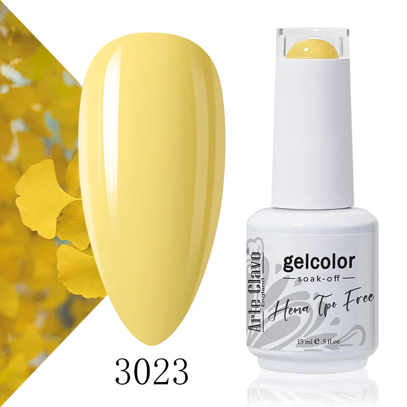 Arte Clavo 15ml HEMA FREE TPO FREE Gel Nail Polish Nail Supply Wholesale Soak Off UV LED Gel Lacquer Nail Art Glitter Polish