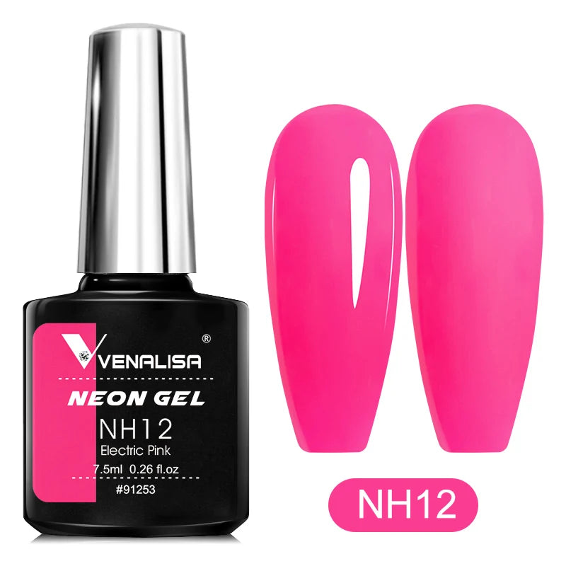 Venalisa Soak Off Gel Polish New Series Full Coverage Color 7.5ml Nail UV Gel Nail Gel Lacquer Varnish for CANNI Gel Manicure