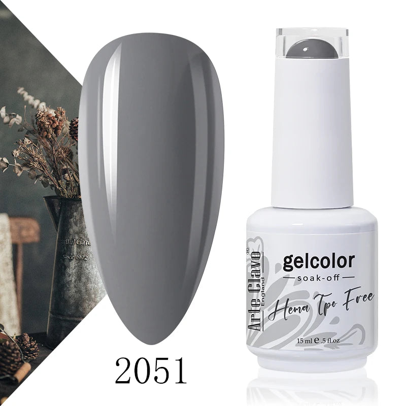 Arte Clavo 15ml HEMA FREE TPO FREE Gel Nail Polish Nail Supply Wholesale Soak Off UV LED Gel Lacquer Nail Art Glitter Polish