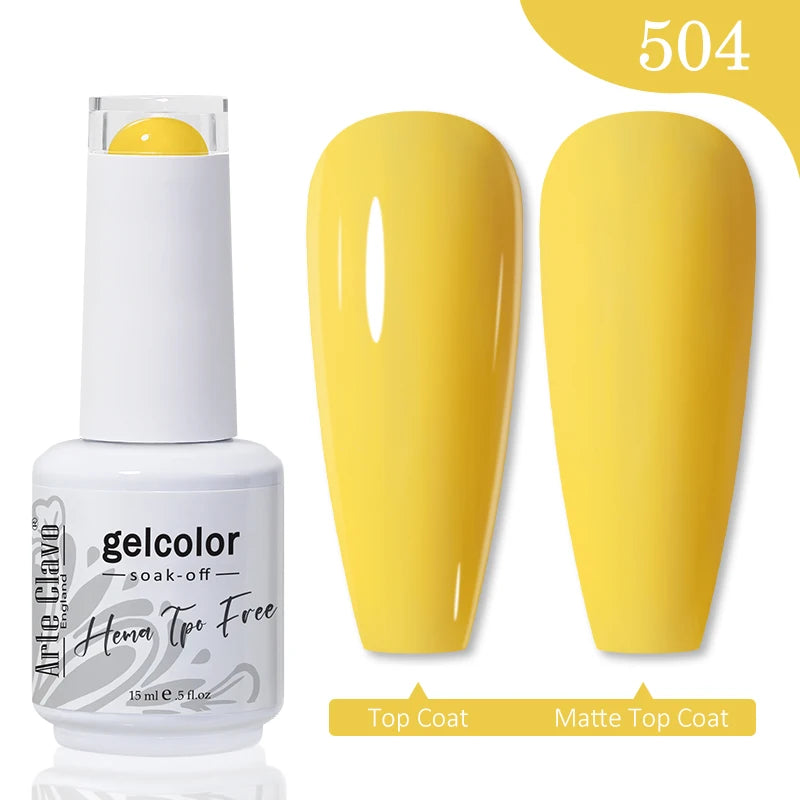 Arte Clavo Hema Free TPO Free Nail Gel Polish Nail Supplies Vernis Semi Permanent Nail Art Manicure Soak Off UV Gel Nail Varnish
