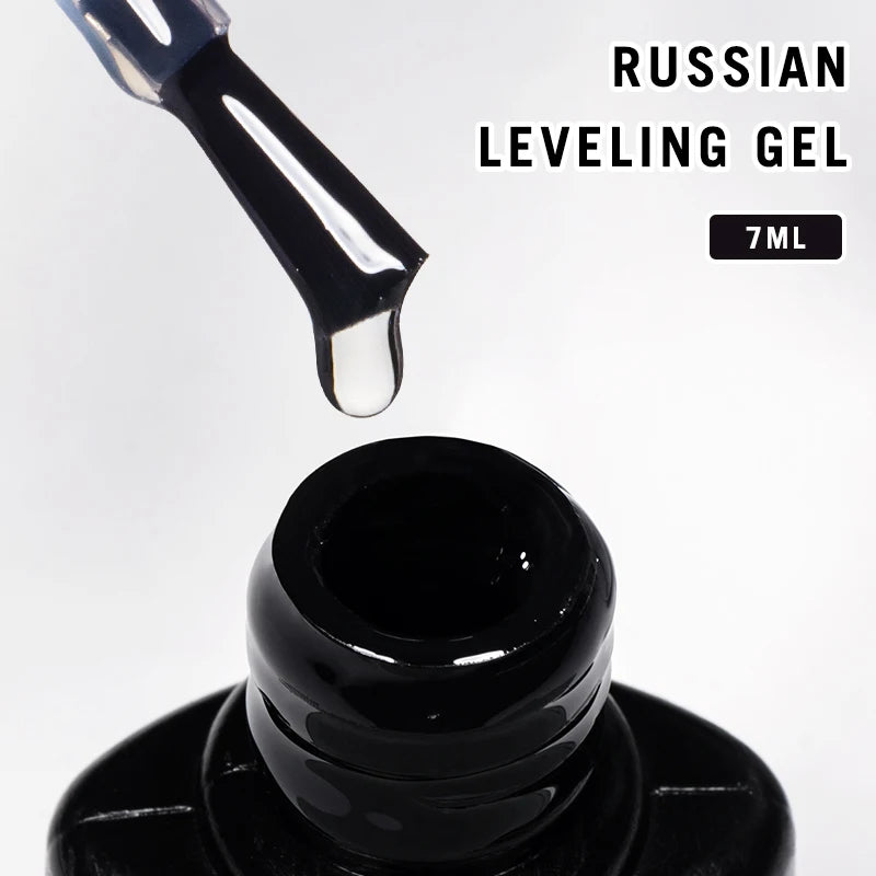MEET ACROSS 7ml Self Leveling Gel Nail Polish Strong Base Gel Reinforced Gel Lacquer Semi Permanent UV Soak Off Nail Art Gel