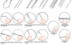7 Pcs Ingrown Toenail File and Lifters Set, Stainless Steel Ingrown Toenail Removal Kit, Under Nail Cleaner Pedicure Tools