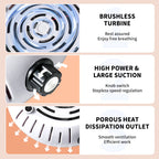 Powerful 4500rpm Nail Vacuum Cleaner Professional Nail Polishing Vacuum Cleaner Removable Filter Vacuum Cleaner