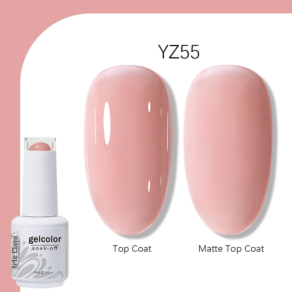Arte Clavo Gel Nail Polish 400 Colors15ml Semi Permanent Gel Varnish Base Top Coat Nail Art Manicure Soak Off LED UV Salon Gel