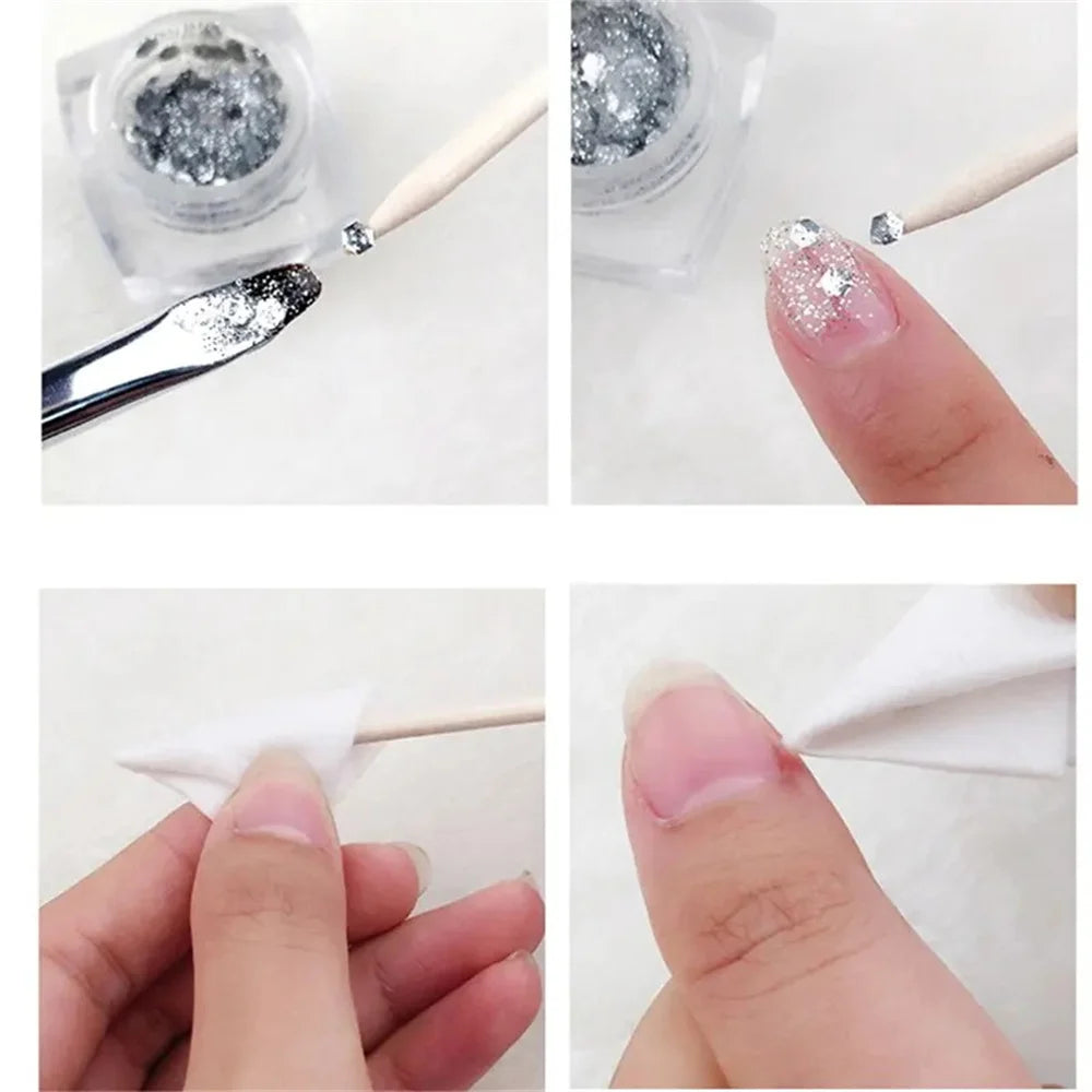 100Pcs Orange Wood Sticks for Nails Double Sided Cuticle Pusher Remover Nail Art Manicure Pedicure Tool for Manicure Pedicure