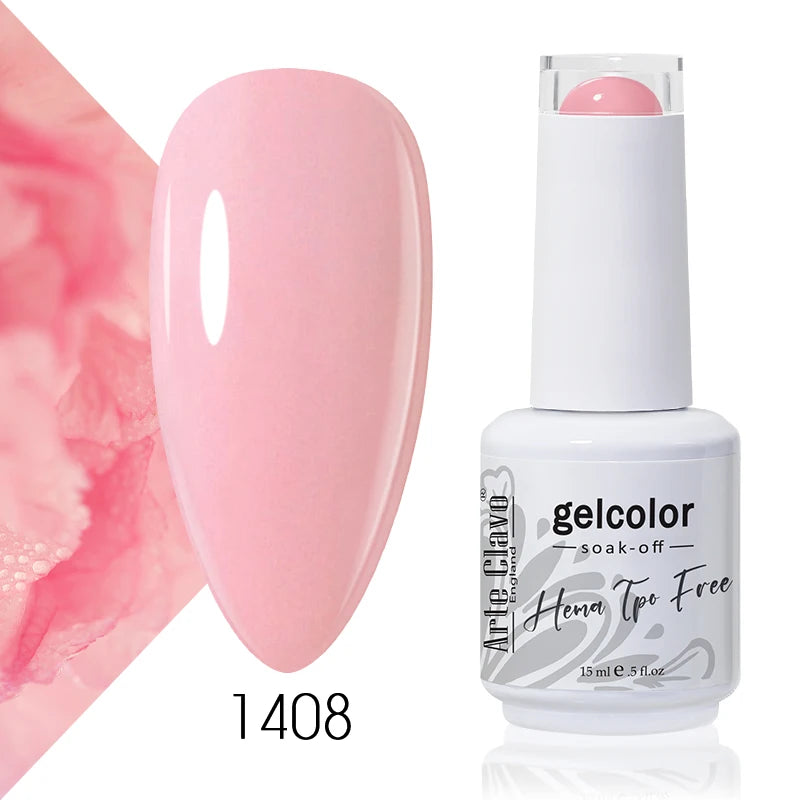 Arte Clavo 15ml HEMA FREE TPO FREE Gel Nail Polish Nail Supply Wholesale Soak Off UV LED Gel Lacquer Nail Art Glitter Polish