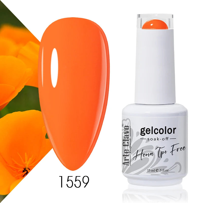 Arte Clavo 15ml HEMA FREE TPO FREE Gel Nail Polish Nail Supply Wholesale Soak Off UV LED Gel Lacquer Nail Art Glitter Polish
